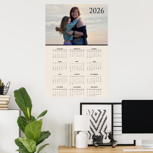 Poster Custom 2026 Calendar  (Escritório em casa)