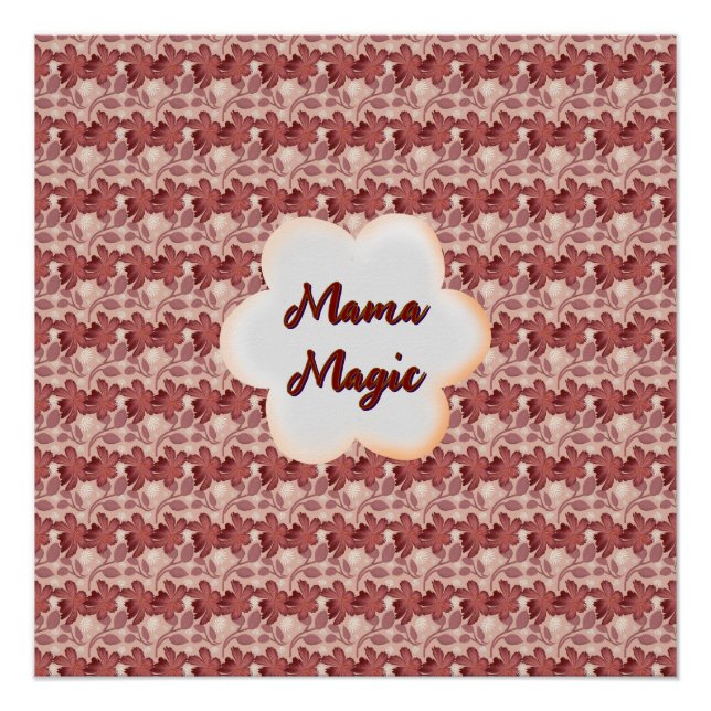 Póster Custom and personalized mother's day floral gift (Frente)