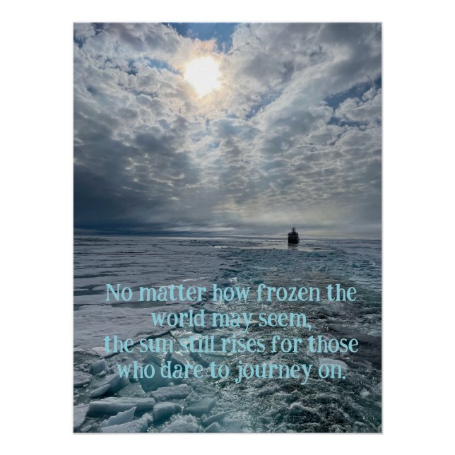 Póster Custom Arctic Landscape, Photography, Motivational (Frente)