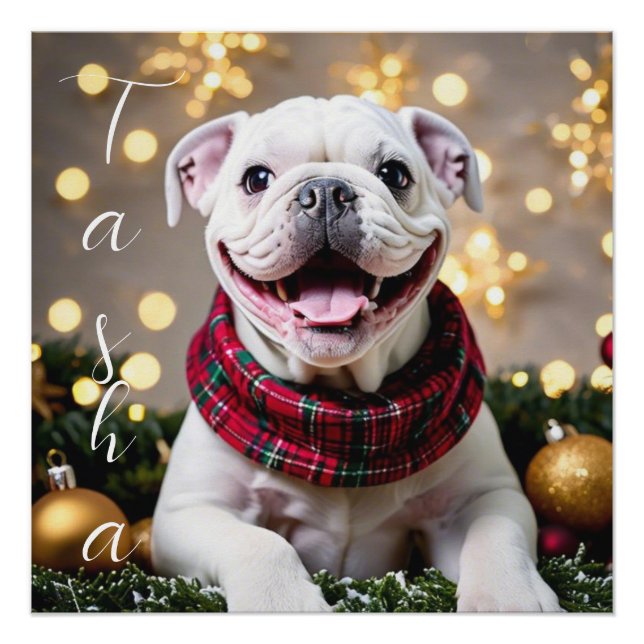 Póster Custom Christmas Dog Making Memories (Frente)