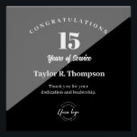 Póster Custom Employee years of service recognition logo<br><div class="desc">Show your employees how much you value their dedication and loyalty with our Custom Employee Years of Service Recognition Logo Poster. This print is also available as a digital download. Customize the employee's name, years of service, and a special message. You can also include your company logo, adding a personalized...</div>