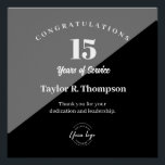 Póster Custom Employee years of service recognition logo<br><div class="desc">Show your employees how much you value their dedication and loyalty with our Custom Employee Years of Service Recognition Logo Poster. This print is also available as a digital download. Customize the employee's name, years of service, and a special message. You can also include your company logo, adding a personalized...</div>