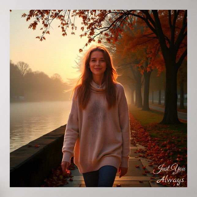 Poster Custom Her Portrait – A Special Gift for Her (Frente)