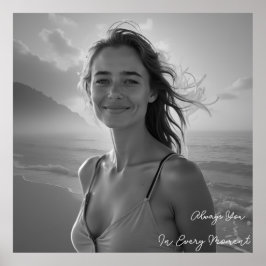 Poster Custom Her Portrait – Simple Photo Gift for Her