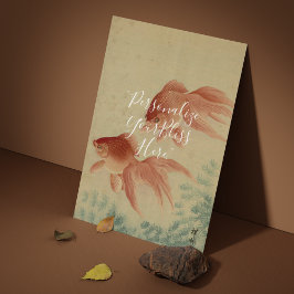 Poster CUSTOM Japanese Goldfish Good Luck Art Print 