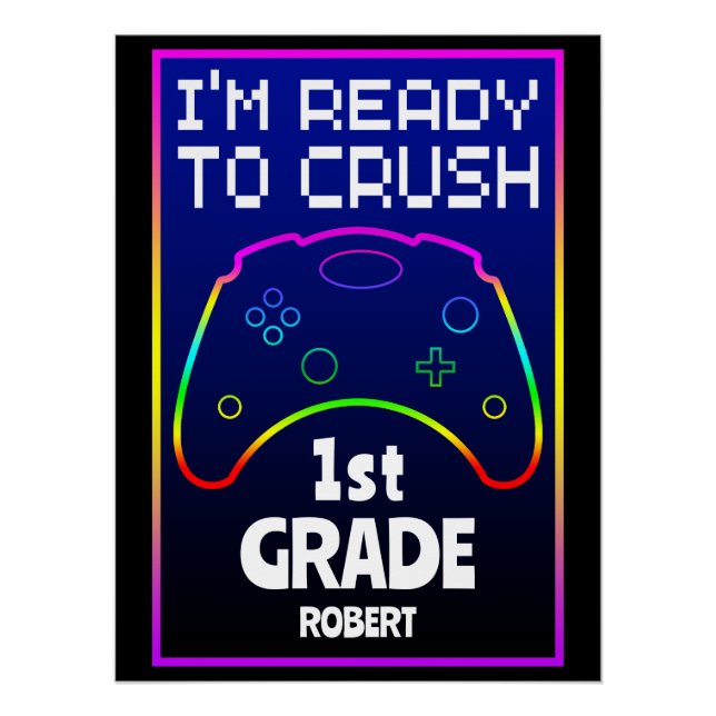 Póster Custom Ready To Crush Back To School  (Frente)