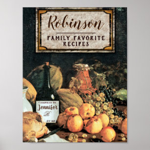 Poster Custom Recipe Binder Front Insert