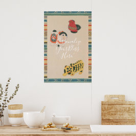 Poster CUSTOM Retro Kawaii Japanese Folk Toy Art Print 