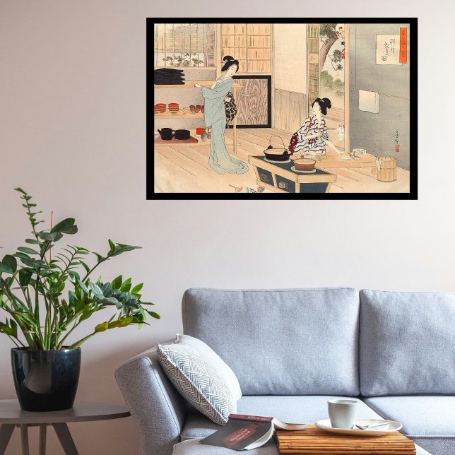 Poster Custom Vintage Japan Tea Ceremony Art 3° (Criador carregado)
