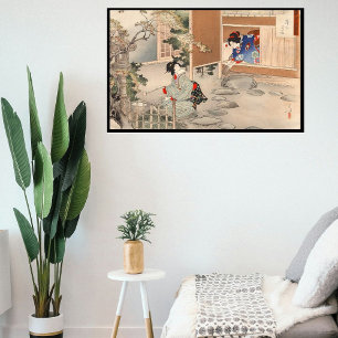Poster Custom Vintage Japan Tea Ceremony Art 4°