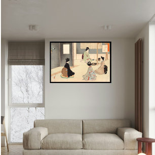 Poster Custom Vintage Japan Tea Ceremony Art 5°
