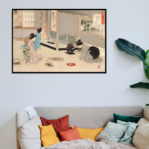 Poster Custom Vintage Japan Tea Ceremony Art 6°