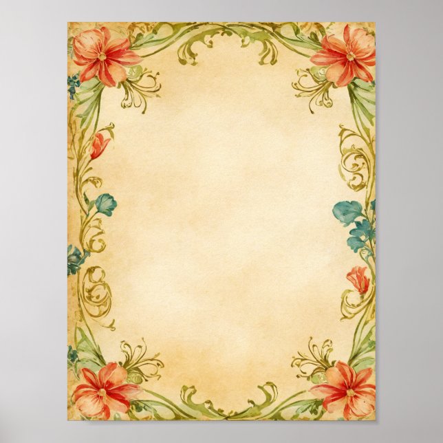 Poster Customizable Scrapbook & Journal Supplies Download (Frente)