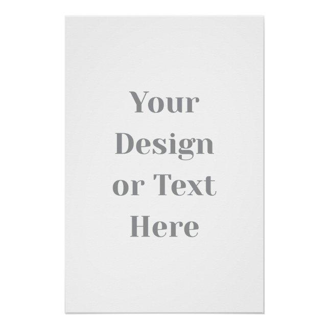 Póster Customizable Your Design or Text Here Personalized (Frente)