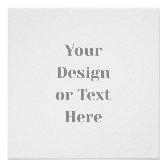 Póster Customizable Your Design or Text Here Personalized (Frente)