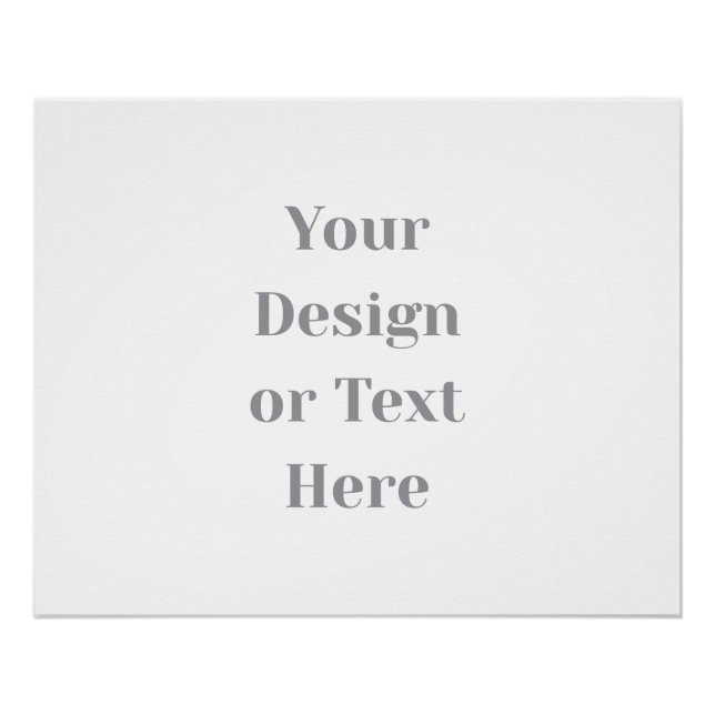 Póster Customizable Your Design or Text Here Personalized (Frente)