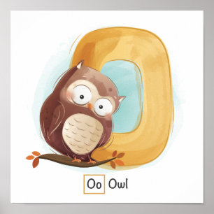 Poster Cute Animal Alphabet