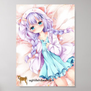 Poster cute anime girl