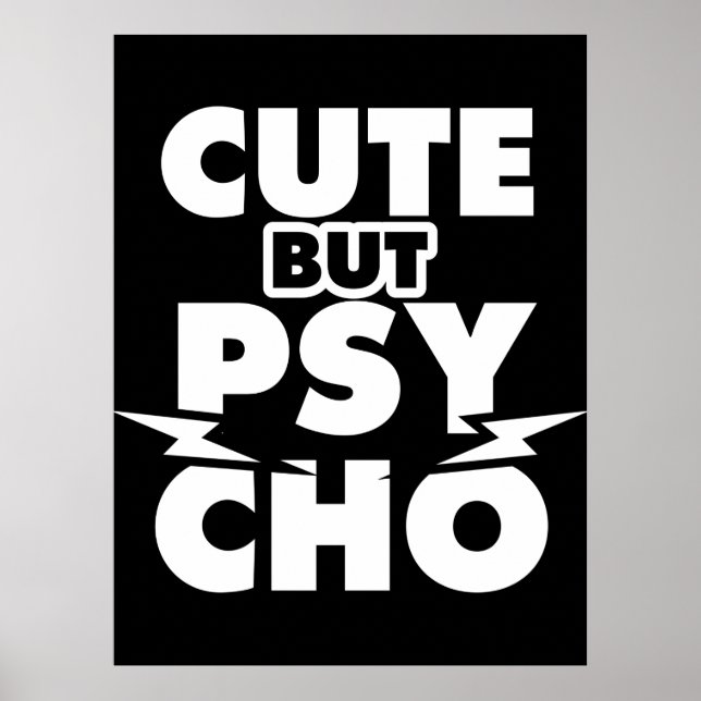 Poster Cute But Psycho (Frente)