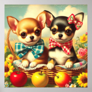 Poster Cute Chihuahua Puppies
