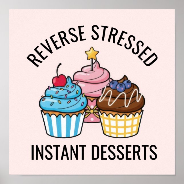 Poster Cute Cupcake (Frente)