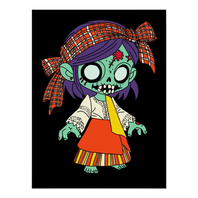 Póster Cute Filipino Zombie (Frente)