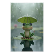 Cute Frog Wall Art for Kids – Adorable Frog Poster
