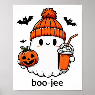 Poster Cute Ghost Bougie Ghost Boo-jee Halloween