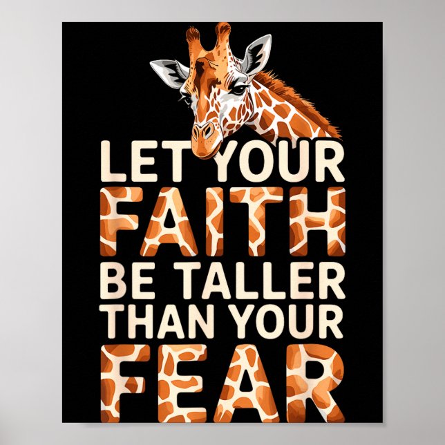 Poster Cute Giraffe Design For Men Women Adult Safari Gir (Frente)