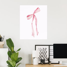 Poster Cute Girly Bow Wall 