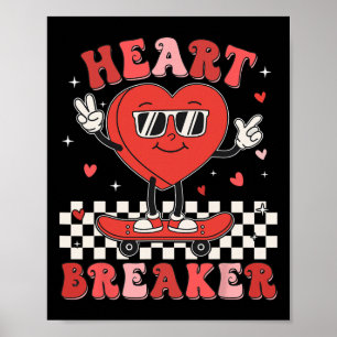 Poster Cute Groovy Dia dos Namorados Funny Valentine Cria