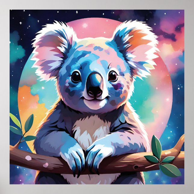 Poster Cute illustration of a koala (Frente)