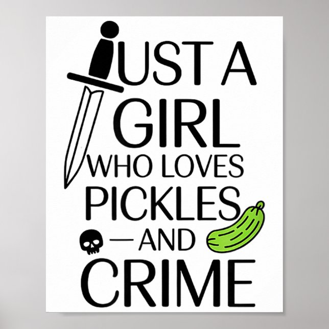 Poster Cute Just A Girl Who Loves Ckles And Crime Hallowe (Frente)
