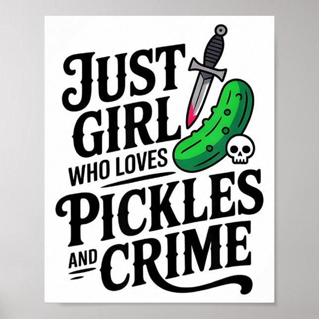 Poster Cute Just A Girl Who Loves Ckles And Crime Hallowe (Frente)