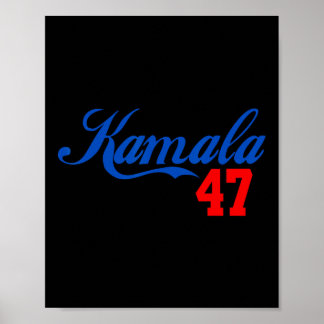 Poster Cute Kamala Harris 47 O Presidente Dos Eua América