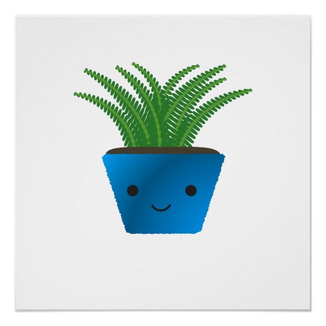 Póster Cute kawaii Fern (Frente)