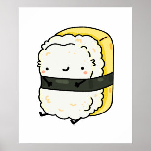 Poster Cute Kawaii Tamago Sushi