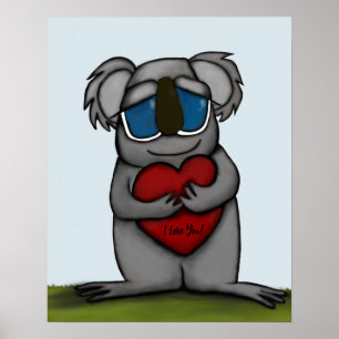 Poster Cute Koala Bear