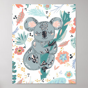 Poster Cute Koala Nursery Art