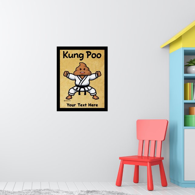Poster Cute Kung Poo Karate (Berçário 1)