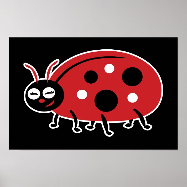 Poster Cute Ladybug (Frente)