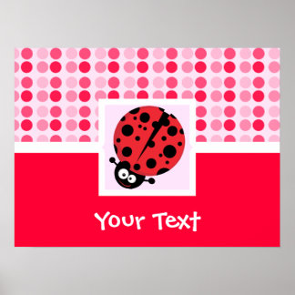 Póster Cute Ladybug
