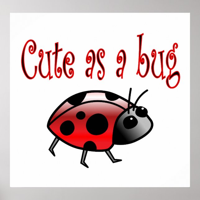 Poster Cute Ladybug (Frente)