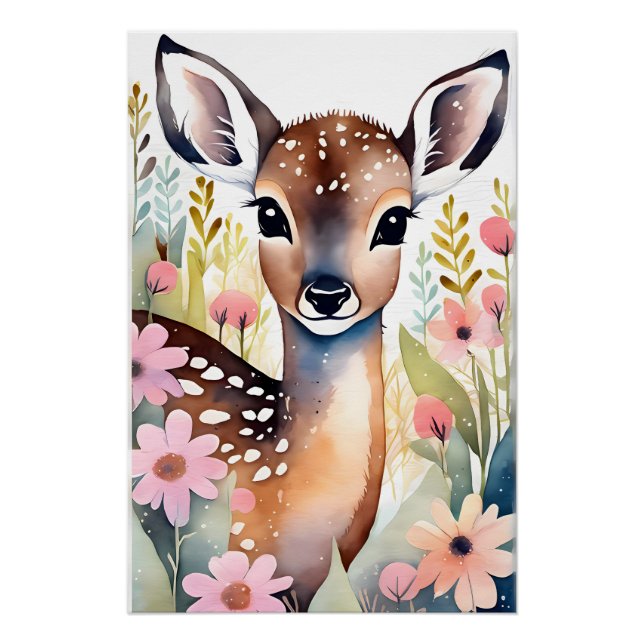 Póster Cute Little Deer Poster (Frente)