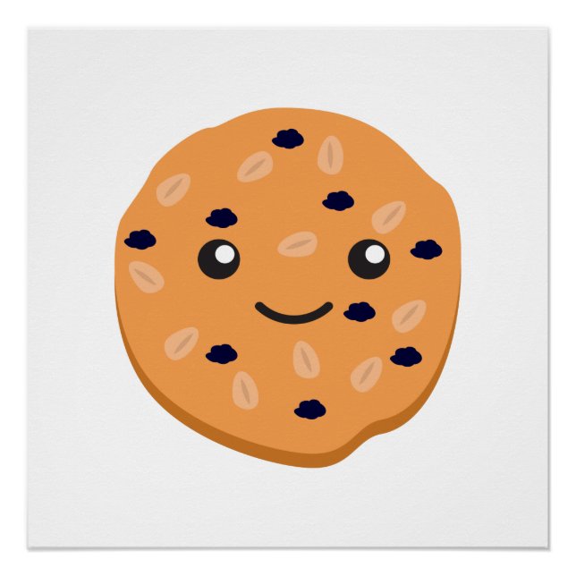 Póster Cute Oatlight Raisin Cookie (Frente)