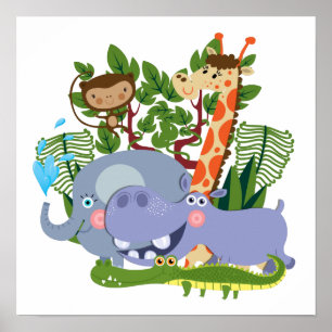 Póster Cute Safari