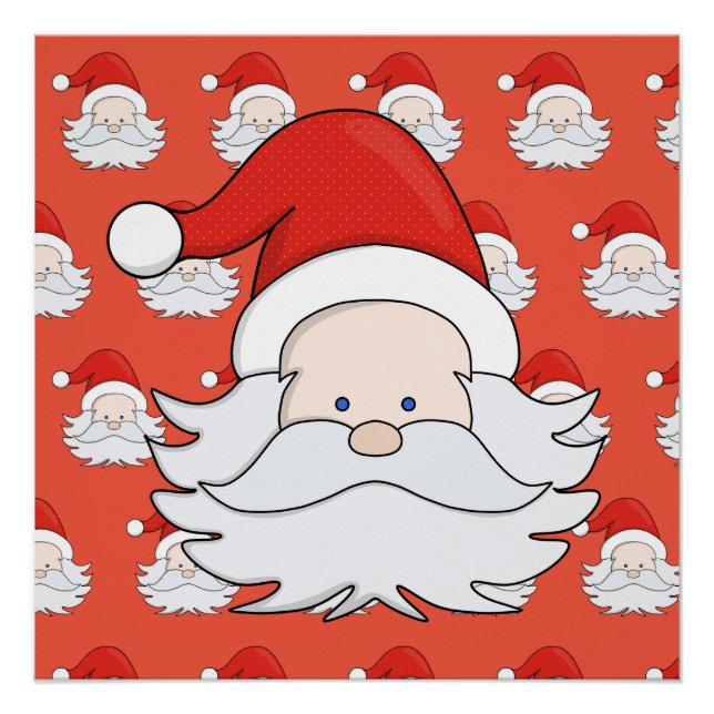 Póster Cute Santa Claus (Frente)