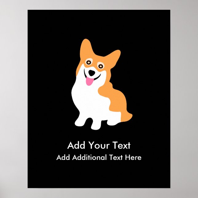Poster Cute Welsh Pembroke Corgi Puppy (Frente)