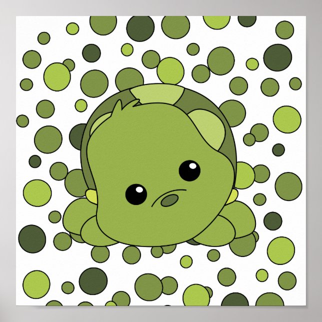 Póster Cutie Baby Turtle (Frente)
