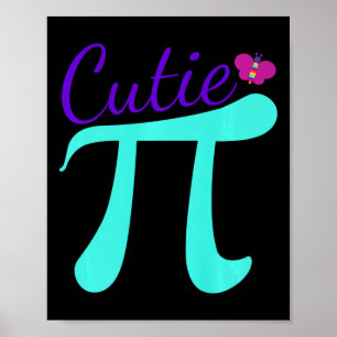 Poster Cutie Pi - Camiseta Engraçada de Piada Matemática